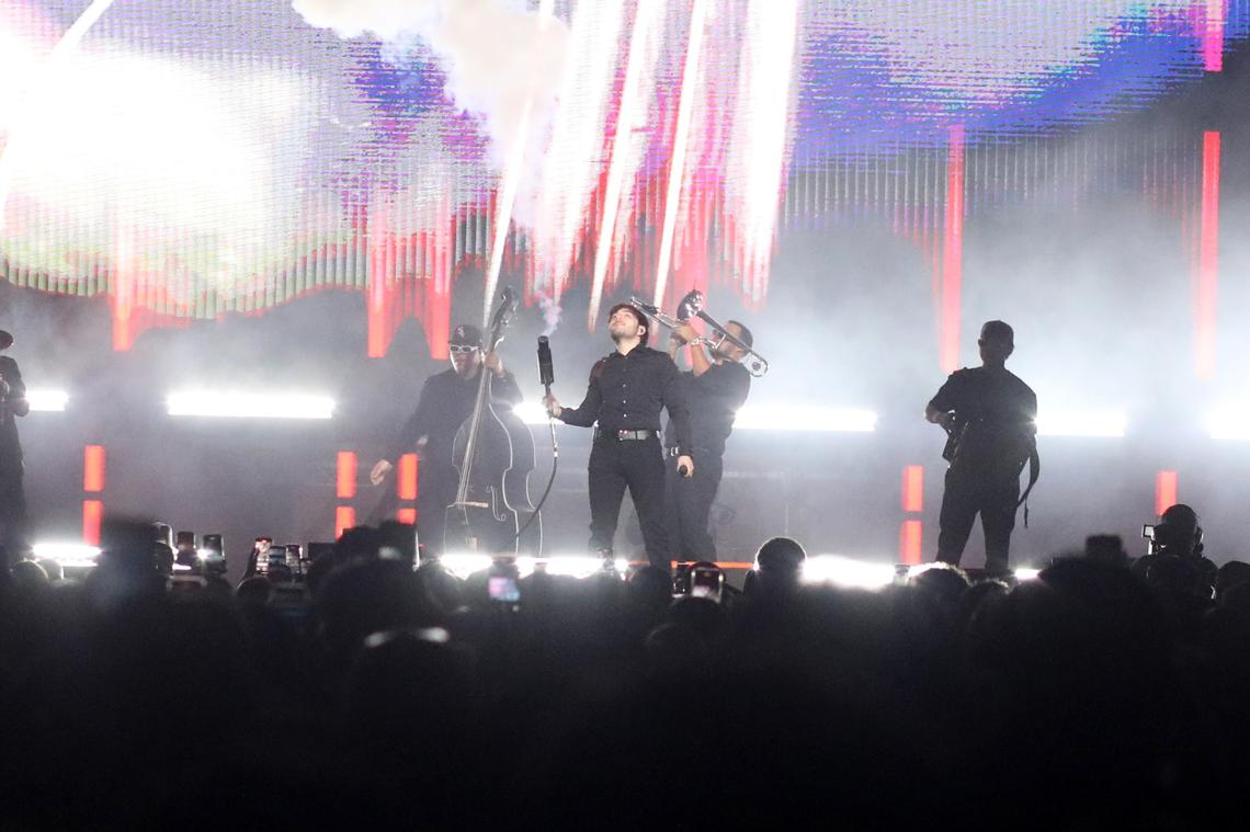 Fresno received Mexican singer Tito Double P with a sold-out concert at the Save Mart Center Friday night (April 18, 2025). His ¡Ay Mamá! Tour is Tito’s first tour in the United States. &nbsp;&nbsp;