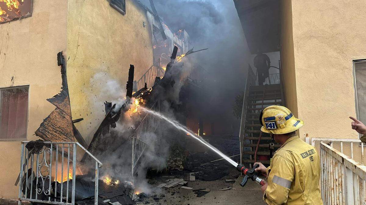 Crews from the Kern County Fire Department were called to help fight the massive Los Angeles wildfires. Hydrants running dry and low water pressure hampered fire fighting efforts.