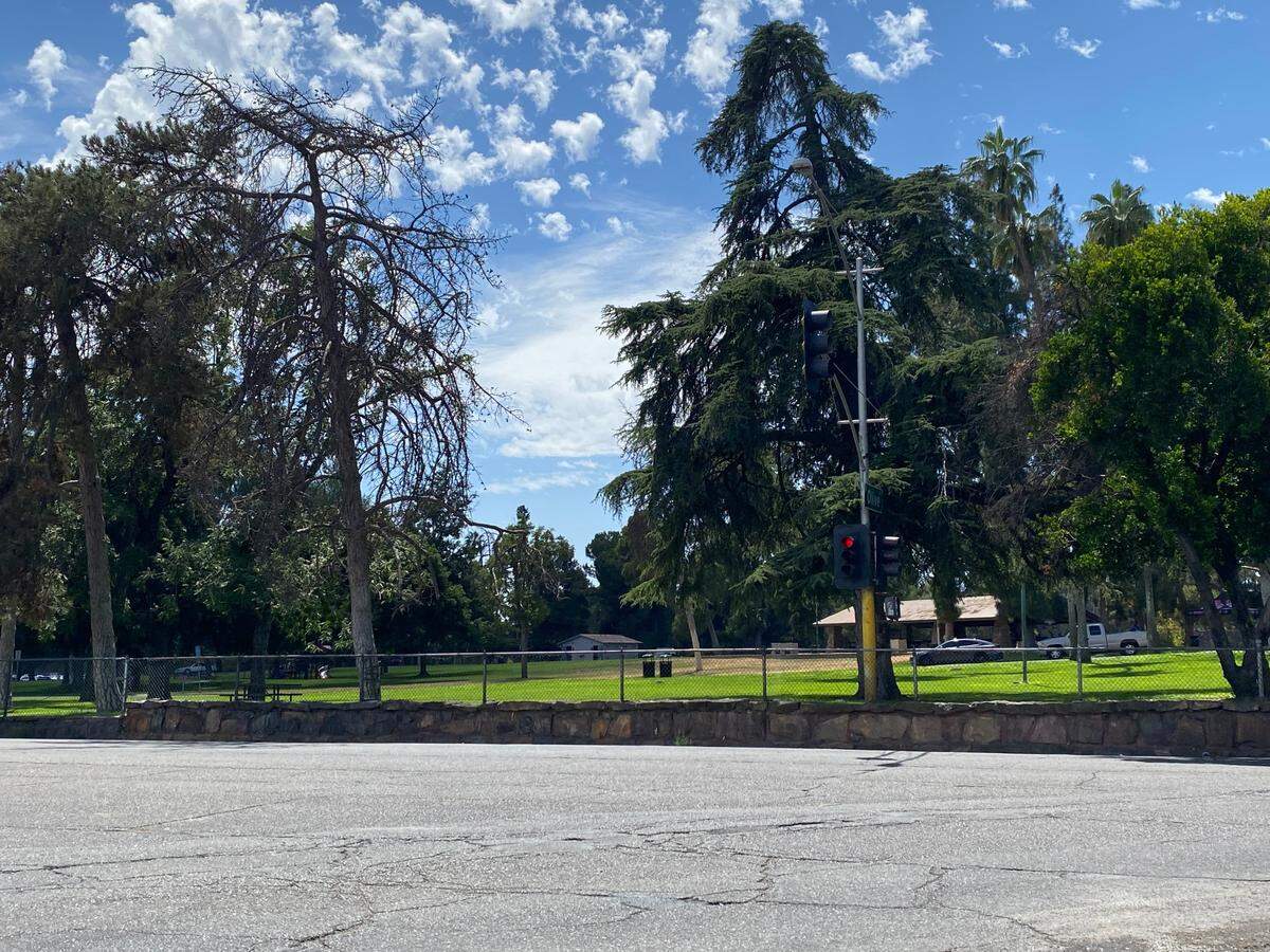 Clouds from Hurricane Hilary over at Roeding Park in Fresno, California on Saturday, Aug. 19, 2023.