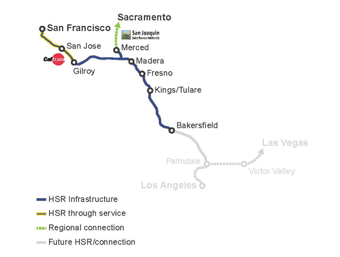The Gilroy-to-Bakersfield high-speed rail scenario, including a Merced extension, produces a cost-recovery ratio of between 156.79% and 246.45%, according to a new report from the California High-Speed Rail Authority.