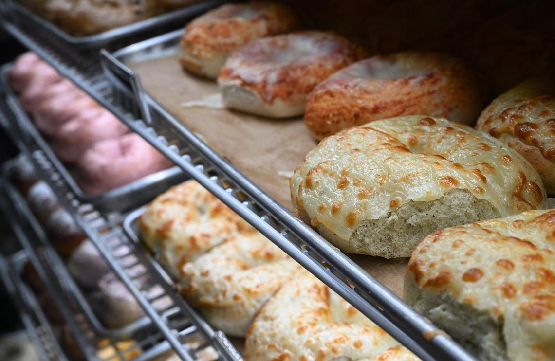 Uncle Harry’s New York Bagelry & Coffeehouse has re-opened in Fig Garden Village, right next door to its former location. Photographed Wednesday, July 2, 2025 in Fresno.