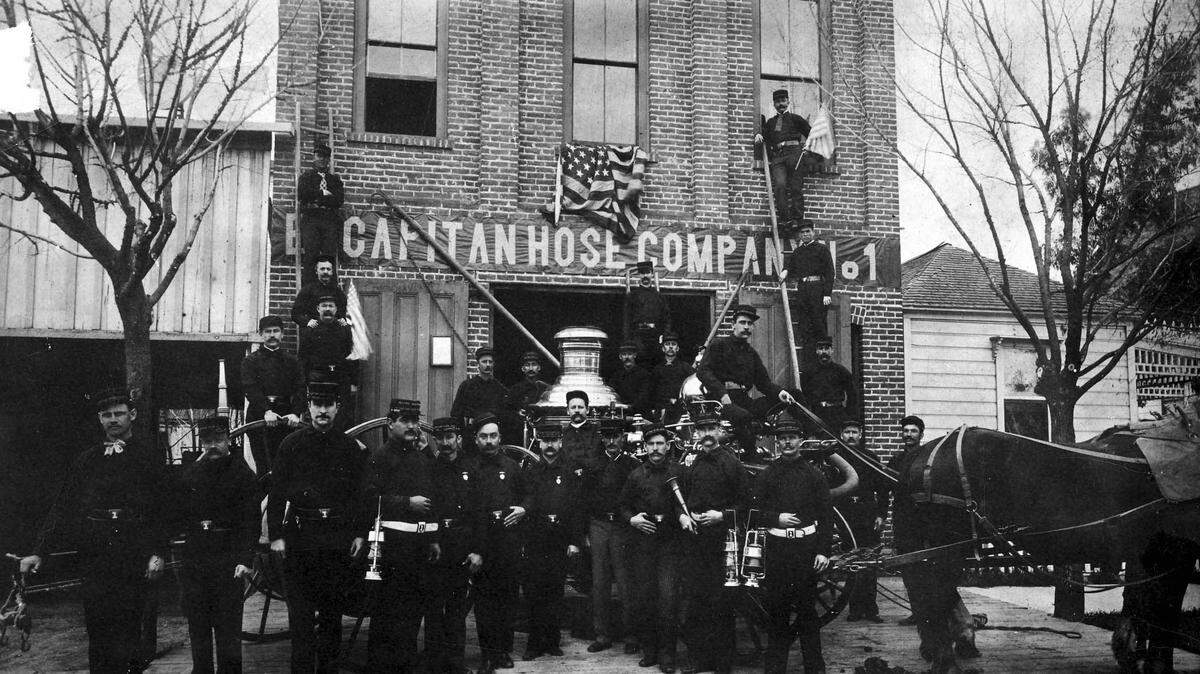 El Capitan Hose Company No. 1, circa 1890s. The oldest municipal department in Merced is the Fire Department, which was established as a volunteer fire company in 1873. The El Capitan Hose Company No. 1 Volunteer Fire Department was incorporated into Merced City Fire Department in 1949.