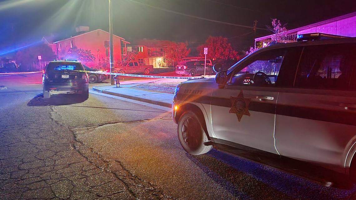 Mendota police blocked off the area around 600 Marie Street on Wednesday, Aug. 17, 2023, after officers killed a man they said was attacking his girlfriend with a knife.