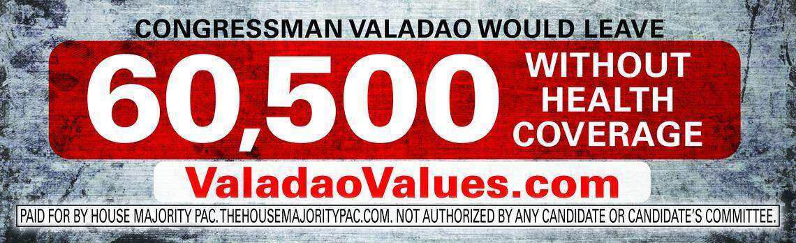 Two billboards carrying this message aimed at Rep. David Valadao, R-Hanford, will be unveiled in Mendota and Kern County this week.