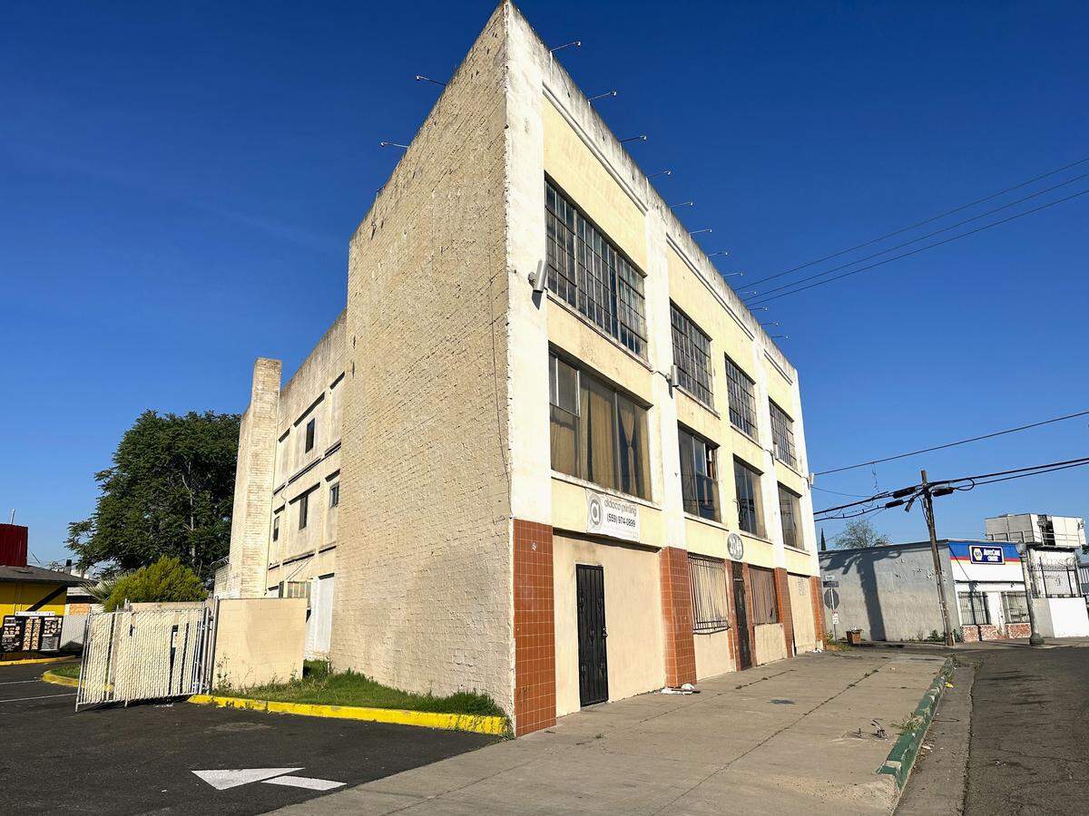 Fresno’s Bixler Vapor Dry Cleaning Company Building, an official historic building, is seen vacant and boarded up Tuesday, March 24, 2026.
