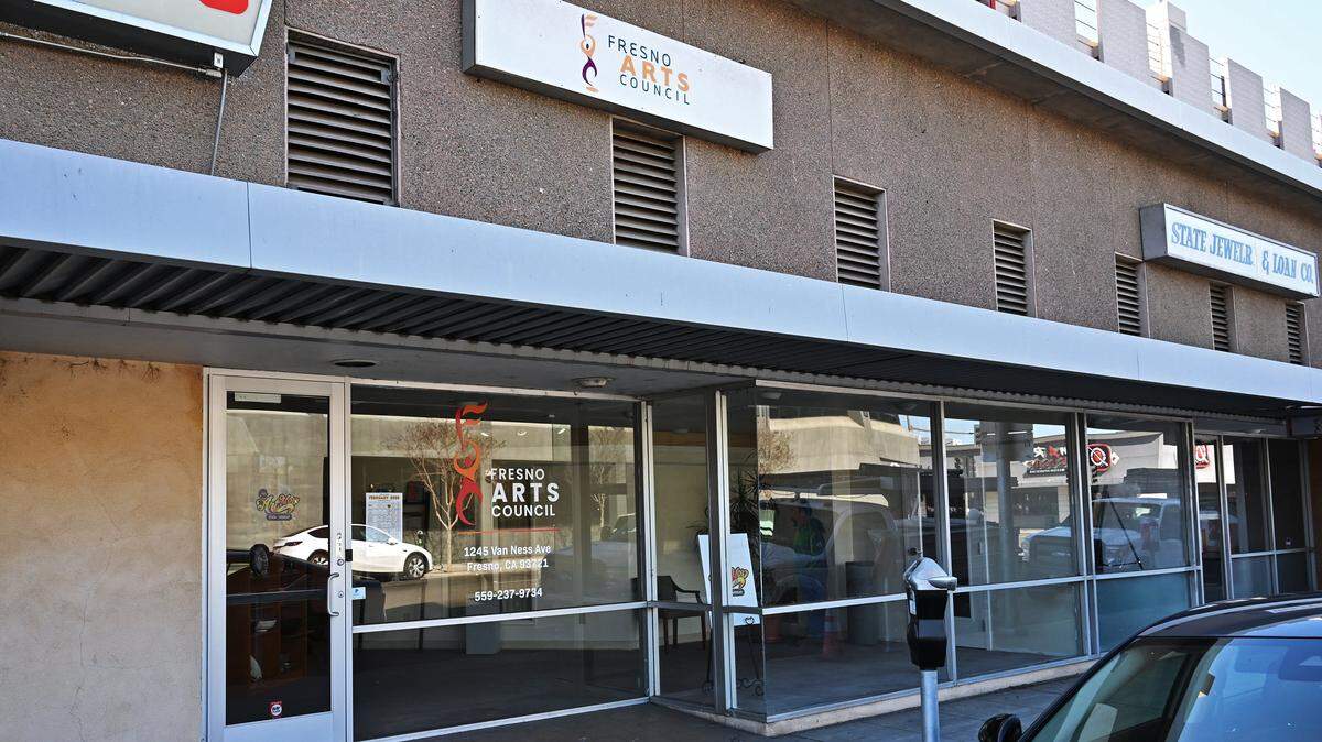 The Fresno Arts Council office, located on Van Ness Avenue in downtown Fresno, photographed Thursday, Feb. 12, 2026. Fresno police were notified $1.5 million of taxpayer funds went missing from the Fresno Arts Council in a case of alleged embezzlement.