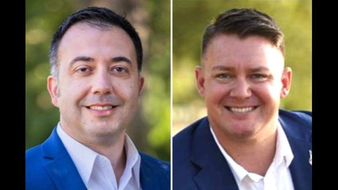 Fresno attorney Roger Bonakdar, left, and businessman/Marine reservist Nick Richardson are the candidates running for the District 6 seat representing northeast Fresno on the Fresno City Council.