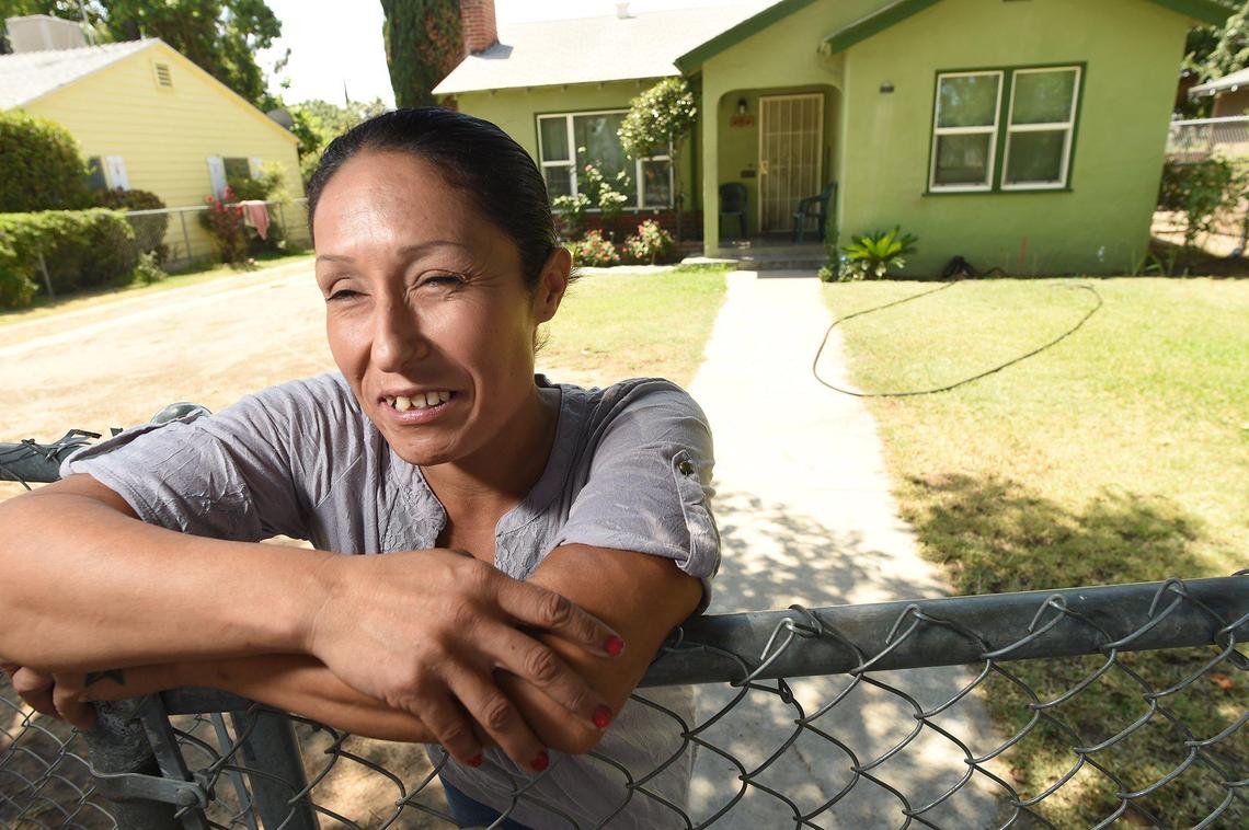 Gina Diaz-Nino, is reluctant to go out in public because of her teeth- ravaged by years of drug abuse and injury- which she says now harms her ability to get a job, interact with people and gives her low self-esteem.