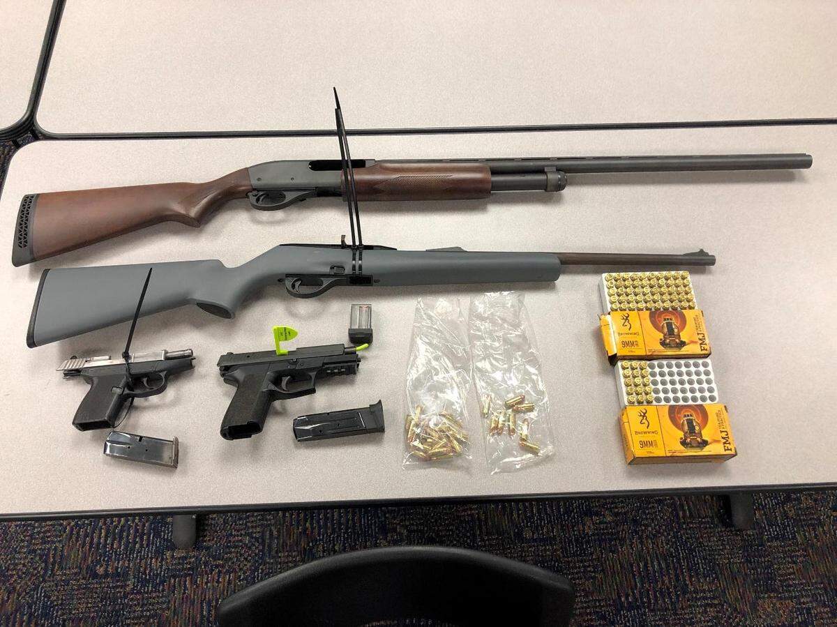 Police seized weapons after serving four search warrants on Wednesday and Thursday in Selma, Kingsburg and Fresno County.