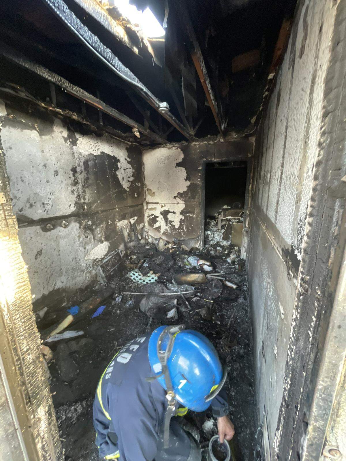 The Fresno Fire Department battles an apartment fire that spread to an attic on Sunday, April 30, 2023. Nineteen people were displaced.
