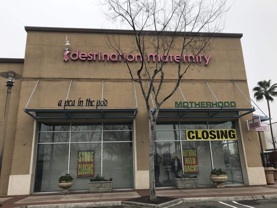 The Destination Maternity store in River Park in Fresno is closing, part of 183 stores closing in North America.
