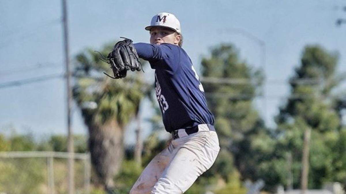 Max Mendes threw a perfect game in San Joaquin Memorial’s 1-0 victory over Madera on Tuesday, April 30, 2024.