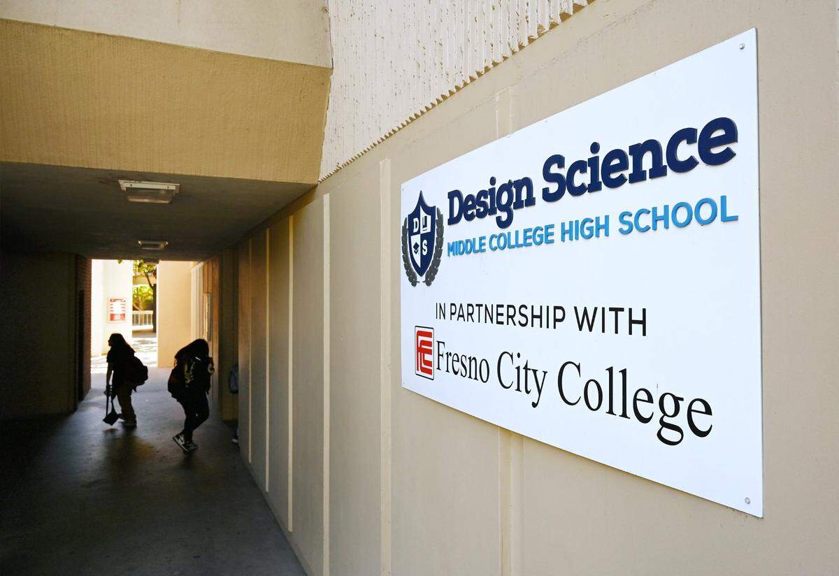 Design Science Middle College High School is located on the Fresno City College campus.