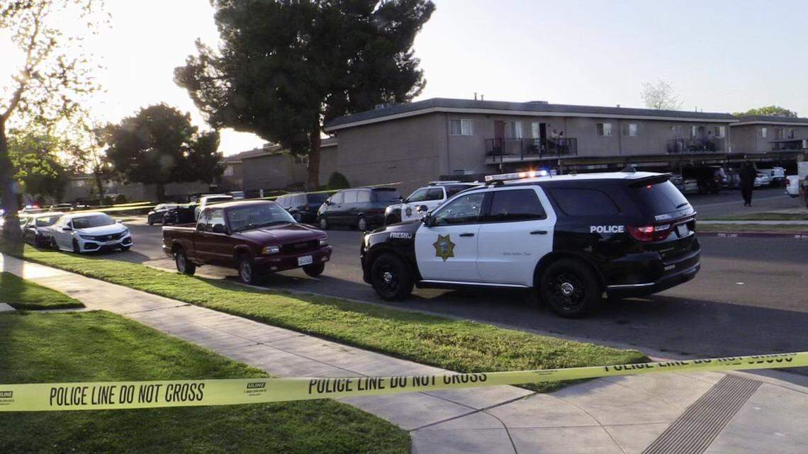 Two teenagers were shot Tuesday at central Fresno apartment complex. One died at the hospital, the other was discovered there and detained.