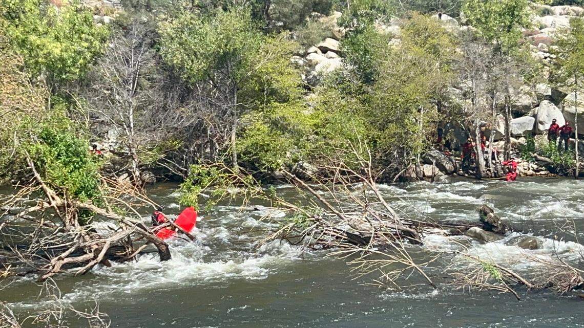 A kayaker’s body was found Thursday, July 27, 2023, more than a month after falling out of a raft at the Ant Canyon, area of the Kern River