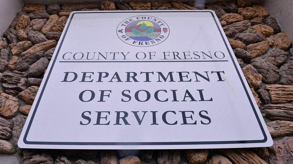 An exterior of Fresno County’s Department of Social Services, shown , April 2020 in Fresno. There are potential cuts to CalWORKs program because of the state deficit.