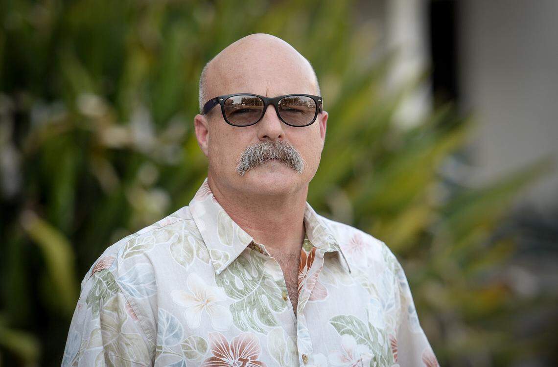 Rob Armour, photographed outside The Fresno Bee on Friday, July 20, 2018. Armour was 13 when his 15-year-old sister, Jennifer Armour, was found dead, drowned in a canal.