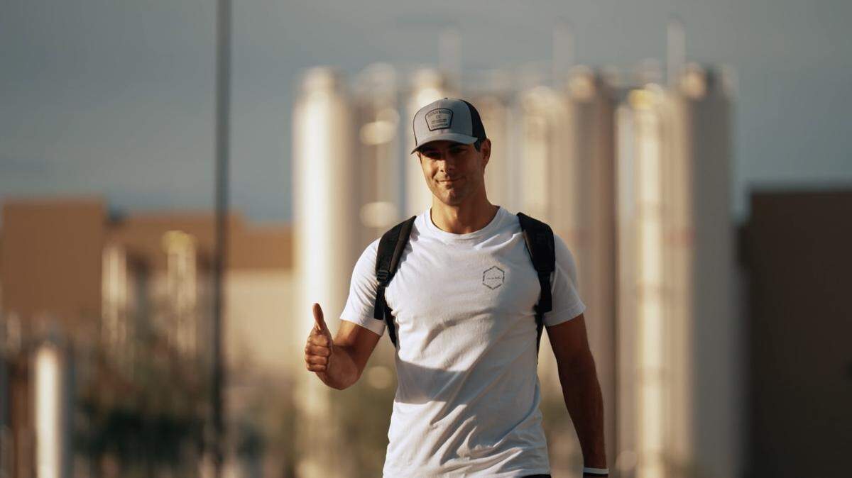 Quarterback Jimmy Garoppolo arrives at the Las Vegas Raiders’ headquarters for training camp on Sunday, July 23, 2023.