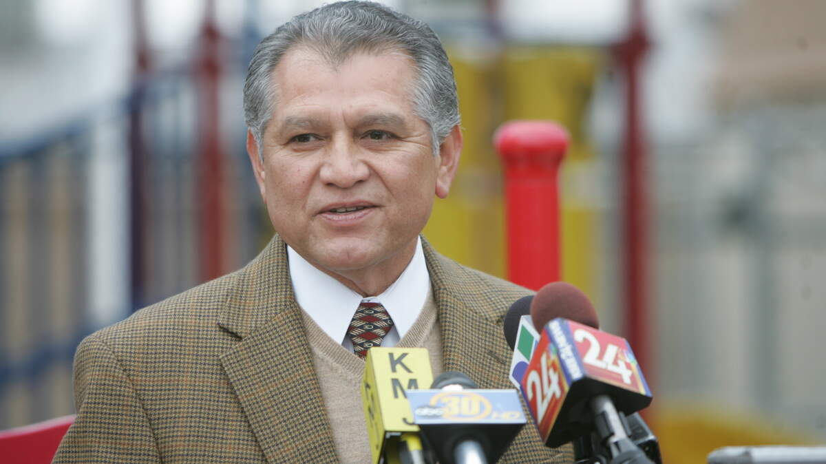 Former Kerman Mayor Trinidad Rodriguez in a 2008 photo. Mr. Rodriguez passed away on Monday. He was 72.