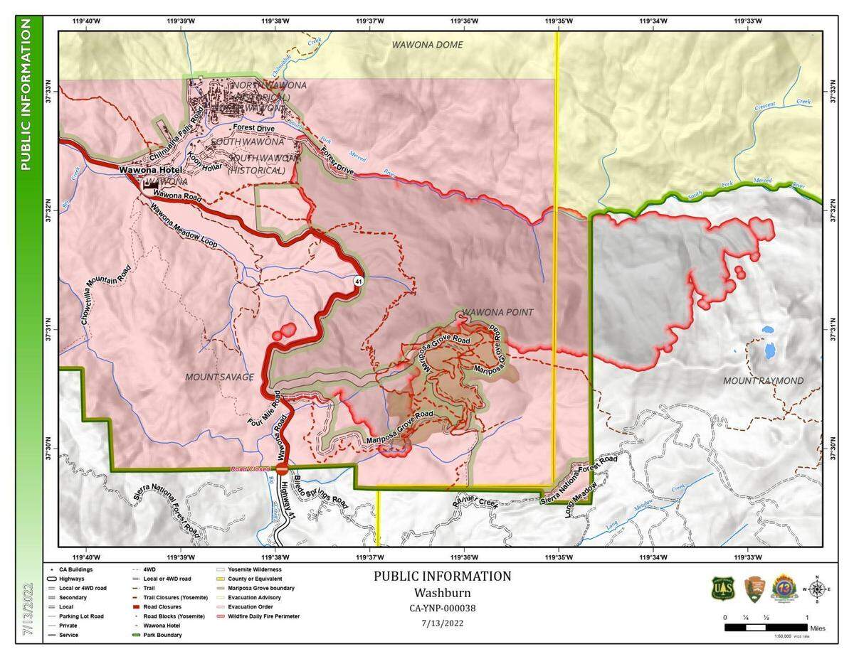 The Washburn Fire has been burning since July 7 and was at 3,772 acres with 17% containment as of midway Wednesday.