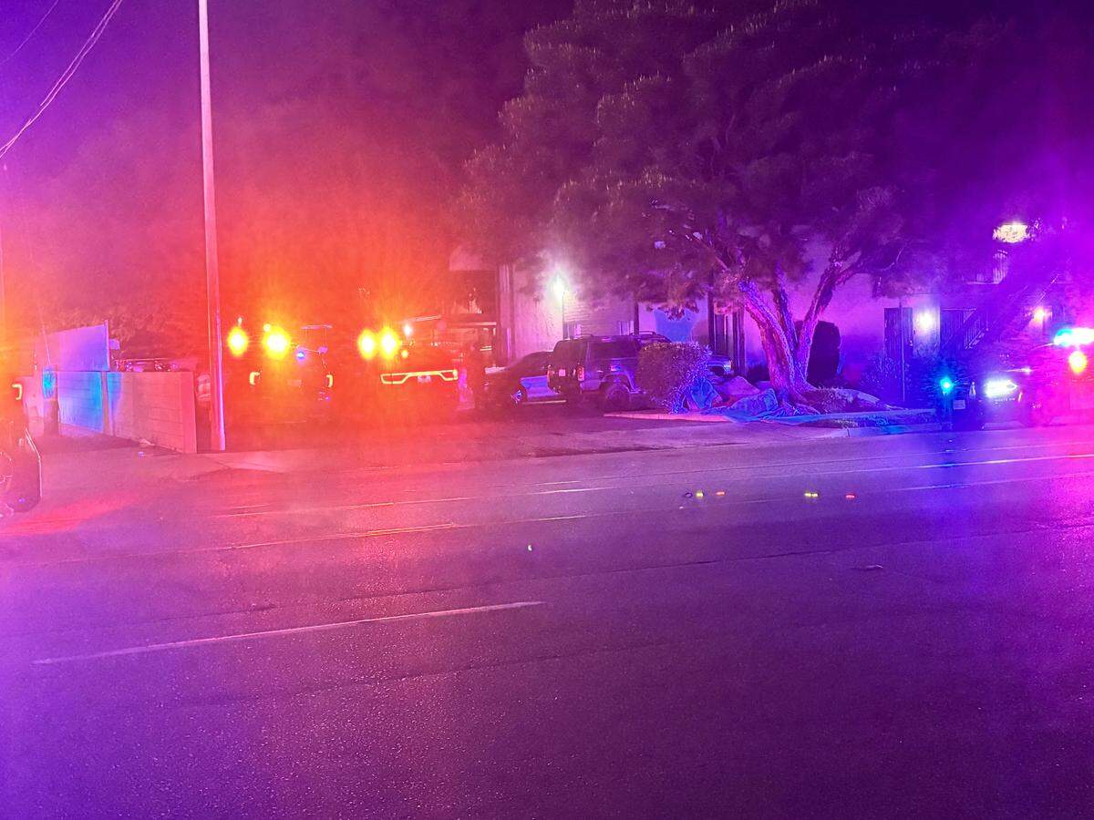 Two people were taken to the hospital after they were shot at a Fresno apartment complex on Sunday, March 15, 2026.