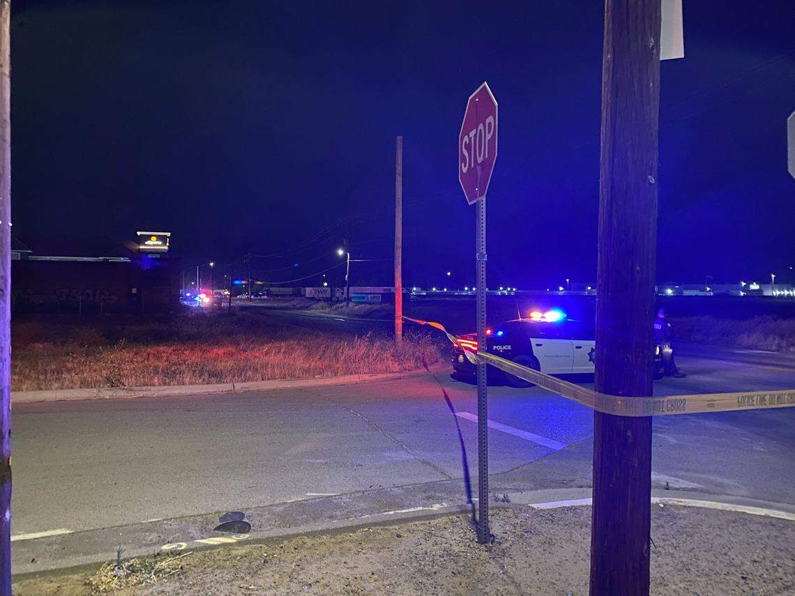 A pedestrian was killed by a hit-and-run driver and dragged in an incident that ended at Cornelia Avenue and Golden State Boulevard near West Shaw Avenue on Friday, May 13, 2022, according to Fresno police.