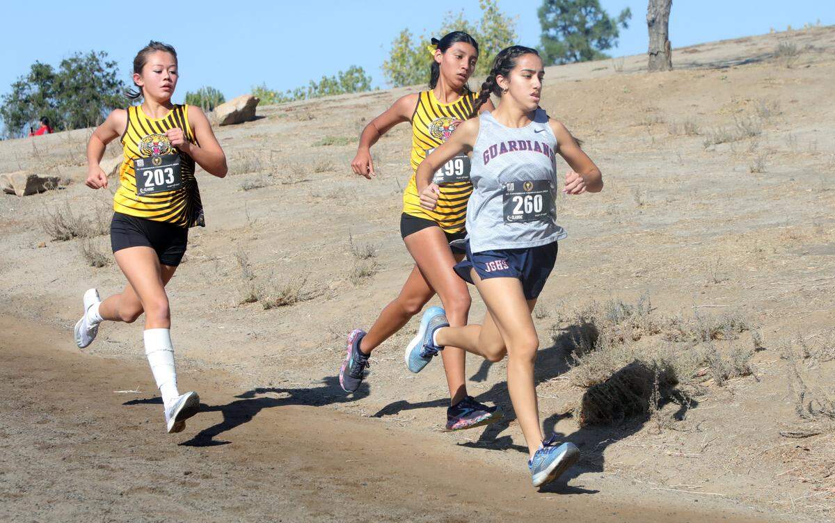 Justin Garza senior Gabrielle Gutiérrez (9th, 21:13.3) placed at the CMAC cross country championships at Woodward Park on Nov. 8, 2023.