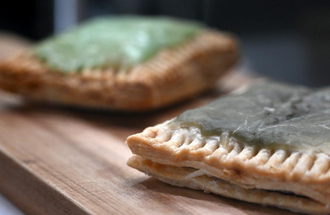 Springly’s version of Pop-Tarts, including the pandan matcha flavor, are available with other Vietnamese-inspired food and drinks in the Villaggio shopping center.