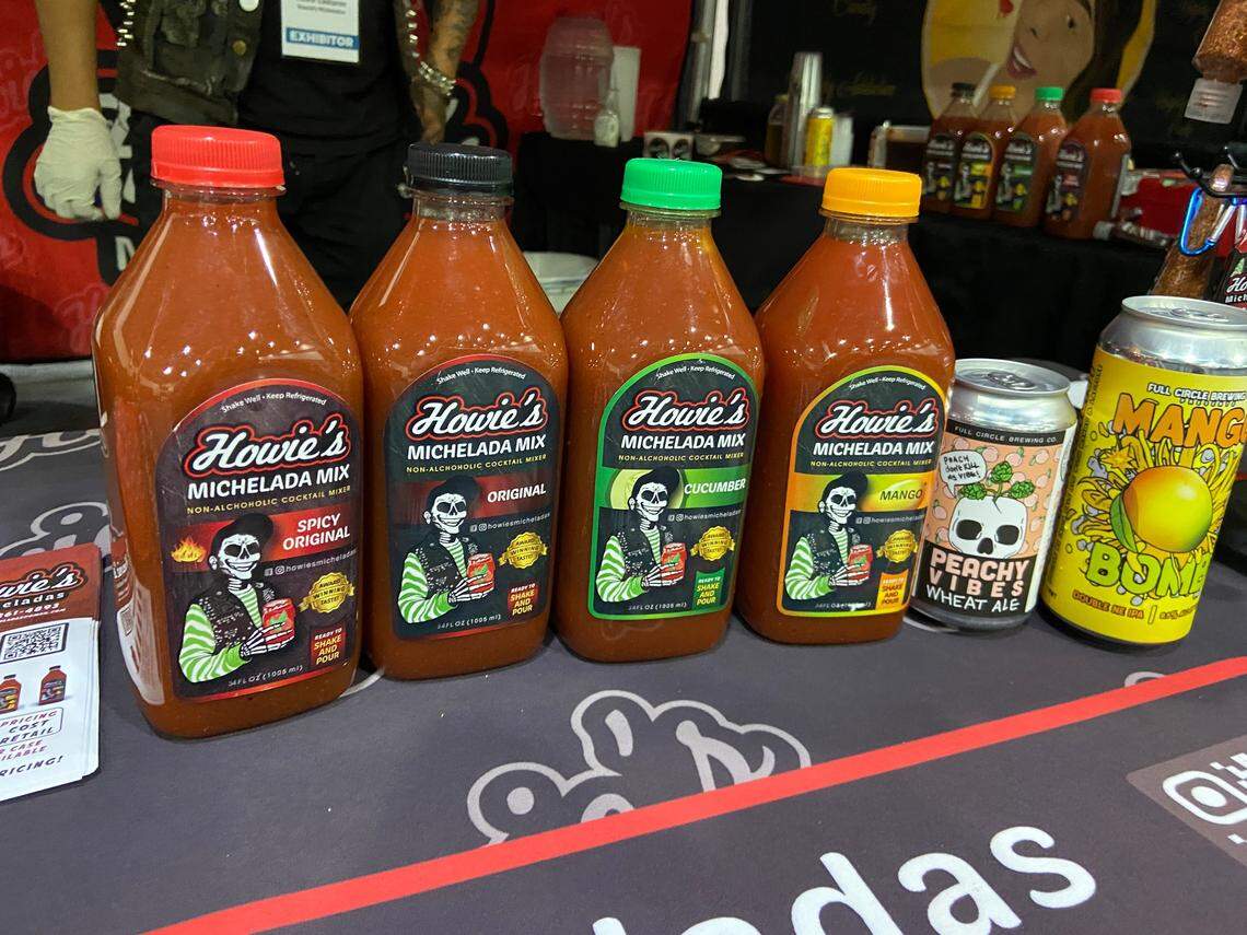 Howie’s Micheladas sells michelada mixes like these. Just add beer, lime and ice.
