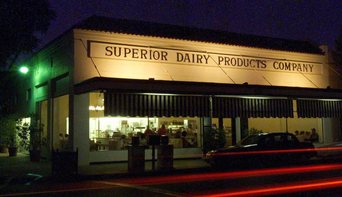 Hanford’s Superior Dairy Products Company is seen in a Bee file photo from July 1999. Located just across from Civic Park, Superior Dairy has been a landmark destination for generations, serving ice cream and sandwiches with a heavy dose of nostalgia.