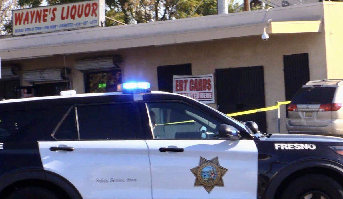 A woman was killed outside a Fresno, California liquor store on Saturday, Nov. 25, 2023.