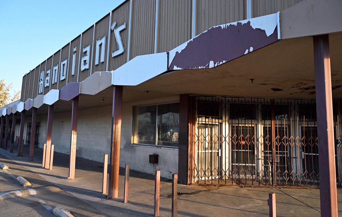 Hanoian’s Market at Butler and Cedar avenues, a landmark business which has been closed for over two decades is shown Friday, Oct. 18, 2024 in southeast Fresno.