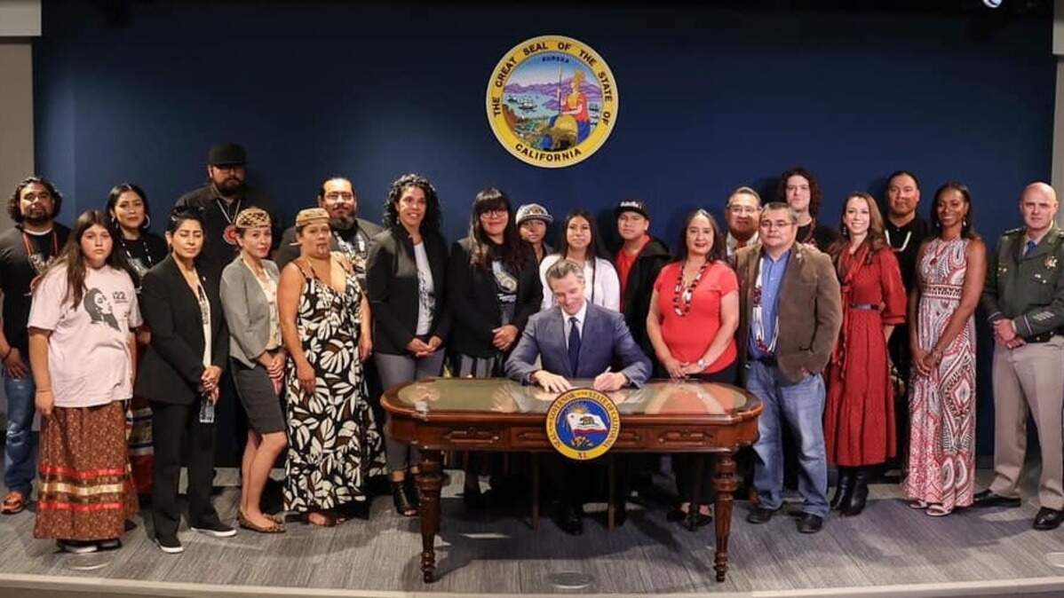 California Gov. Gavin Newsom signing bills in September.