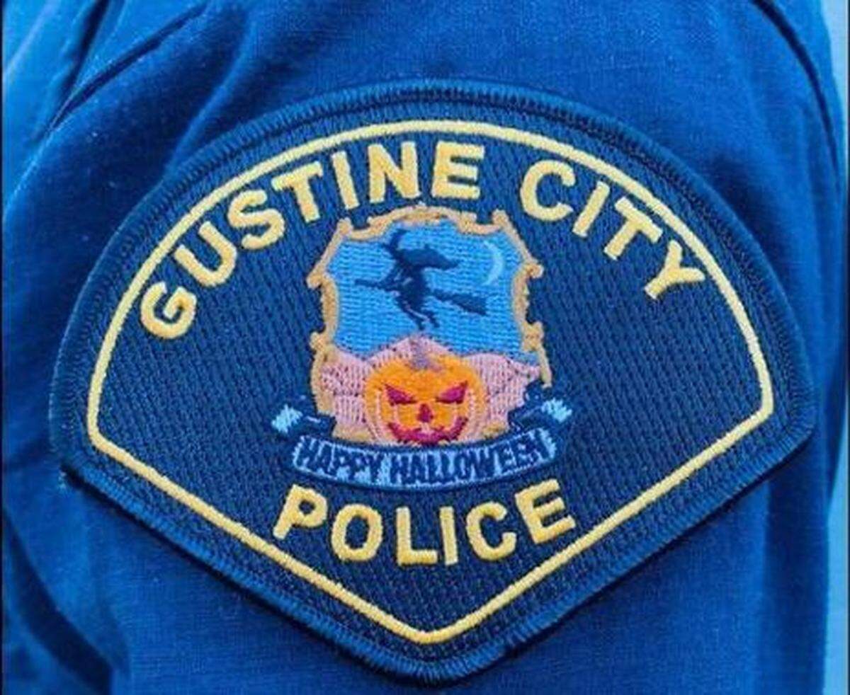 A special “Happy Halloween” shoulder patch for the City of Gustine Police Department. According to Gustine Police Chief Ruben Chavez, the Gustine City Police Department is the first city in California to wear Happy Halloween shoulder patches as a way to promote Halloween safety.