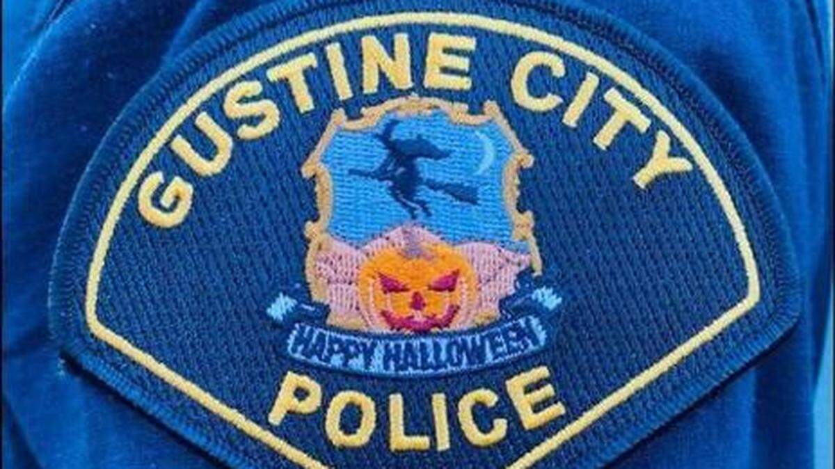 A special “Happy Halloween” shoulder patch for the City of Gustine Police Department. According to Gustine Police Chief Ruben Chavez, the Gustine City Police Department is the first city in California to wear Happy Halloween shoulder patches as a way to promote Halloween safety.