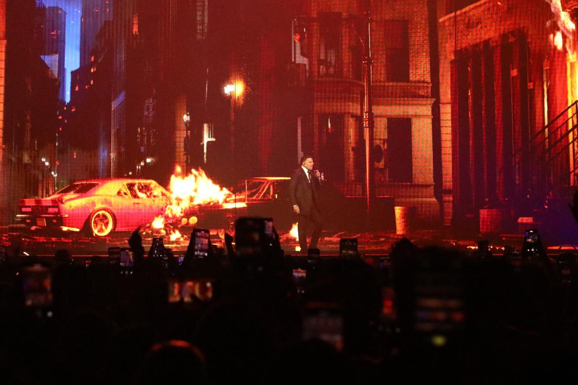 Superstar Rauw Alejandro brought his Cosa Nuestra World Tour to Fresno’s Save Mart Center Sunday (April 13) night and the sold-out concert didn’t disappoint.