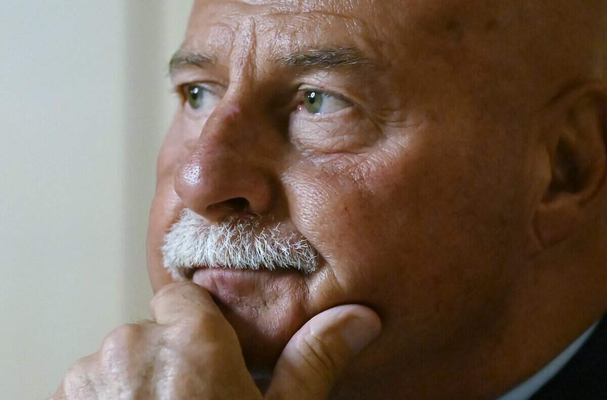 Fresno mayor Jerry Dyer addresses a wide range of topics during a Q&A session with Bee reporter Melissa Montalvo Monday, Feb. 9, 2026 at City Hall in Fresno.