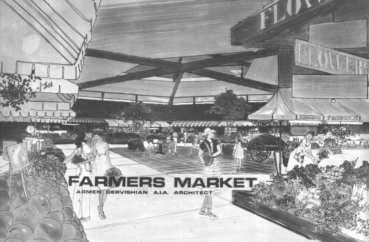 The Farmers Market is pictured in an architect’s drawing in this undated file photo. 