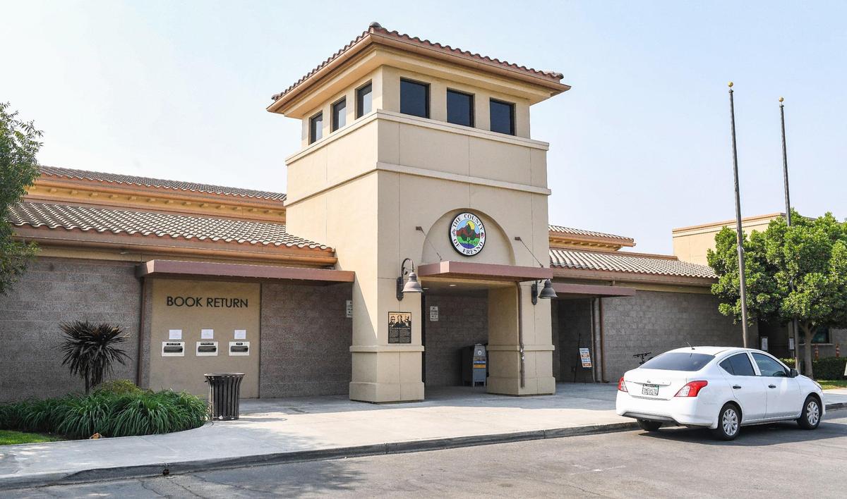 The Department of Social Services building in west Fresno is photographed during a protest by west Fresno residents unhappy with the move of social services to Clovis, on Wednesday, Sept. 15, 2021.