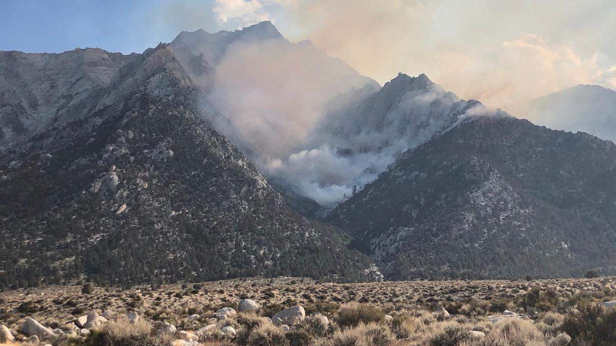 The Inyo Creek Fire has burned more than 400 acres near Mt. Whitney in the Inyo National Forest.