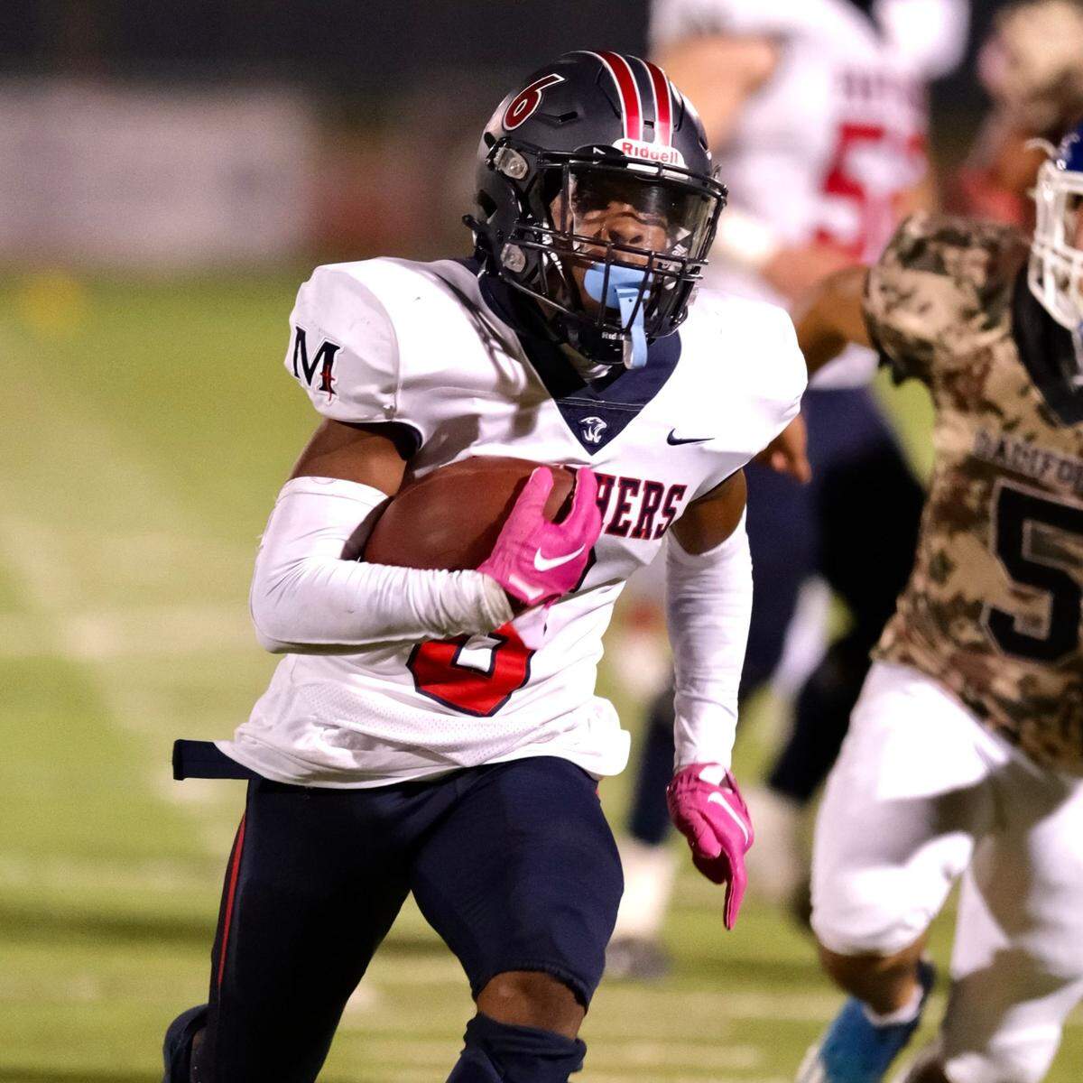 Donovan Harris had a touchdown in San Joaquin Memorial’s game against Madera on Friday, Oct. 7, 2022.
