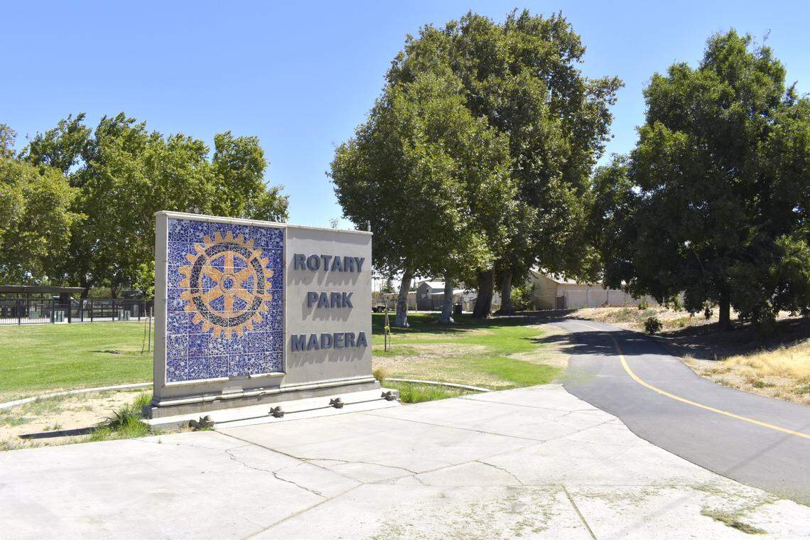 Rotary Park in Madera, located adjacent to Highway 99, attracts groups of homeless people who leave trash behind, says Police Chief Giachino Chiaramonte.