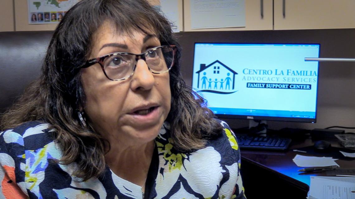 Margarita Rocha, executive director at Centro La Familia, talks about an on-going problem with clients of the advocacy and intervention services organization being defrauded by notary publics with regard to immigration work at her office in Fresno on Wednesday, Sept. 12, 2018.