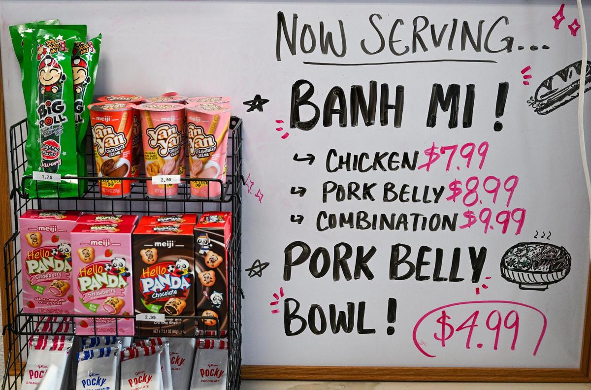 Snacks and banh mi sandwiches are available along with the wide menu of boba teas at Bubble Pop Tea in Fresno.