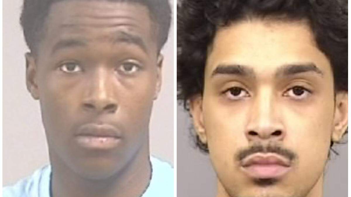 Fresno police identified 16-year-old Sircharles Bradshaw, left, and Tishawn Thorton, 20, as suspects in a Dec. 13, 2022 shooting that injured one and left one man dead.