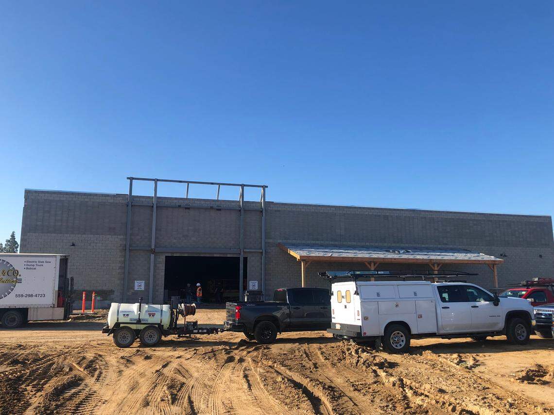 A Sprouts grocery store is being built near the intersection of Clovis and Tulare avenues in southeast Fresno. It’s part of the Fancher Creek Town Center development is projects to open in October.