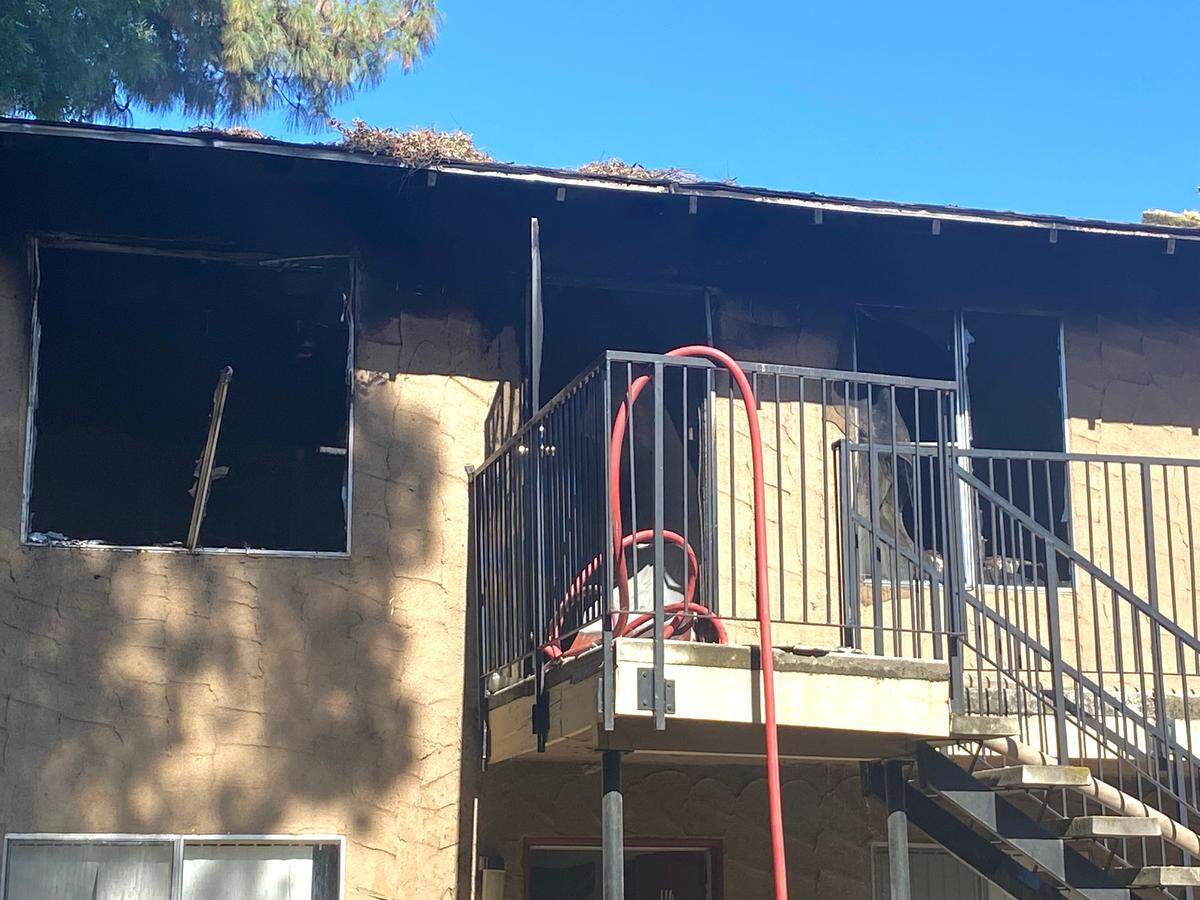 Five apartment units sustained enough damage to be uninhabitable after a fire Tuesday, May 31, 2022, according to Fresno Fire Department.