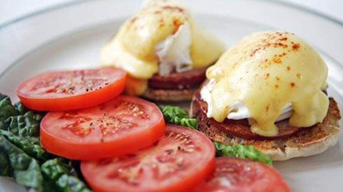 The eggs Benedict is a popular option on Mother’s Day brunch menus at Fresno restaurants, pictured here in a file photo from the now-closed Daily Grill restaurant. Several other restaurants are open for brunch and dinner Sunday.