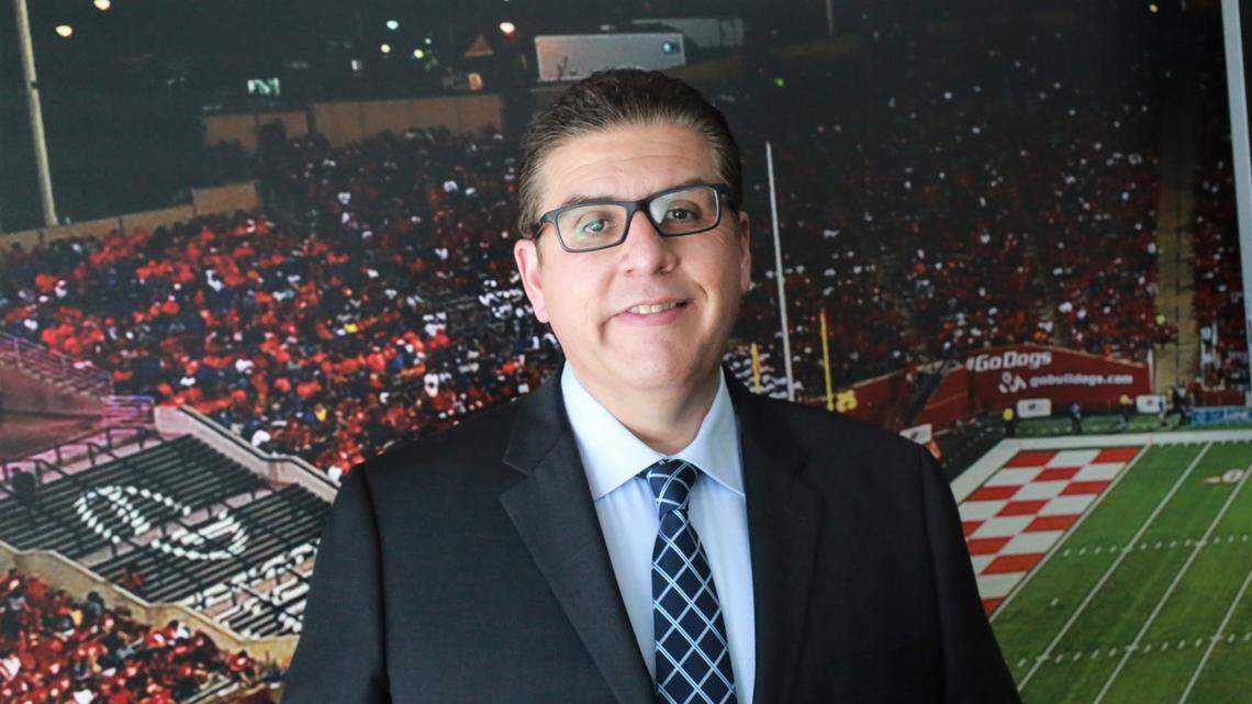 CSU Chancellor Dr. Joseph I. Castro returned to Fresno State to confer the degrees of the Classes of 2020 and 2021 at the university’s 109th/110th Commencement. Castro after the commencement for the College of Social Sciences Saturday morning on May 15.