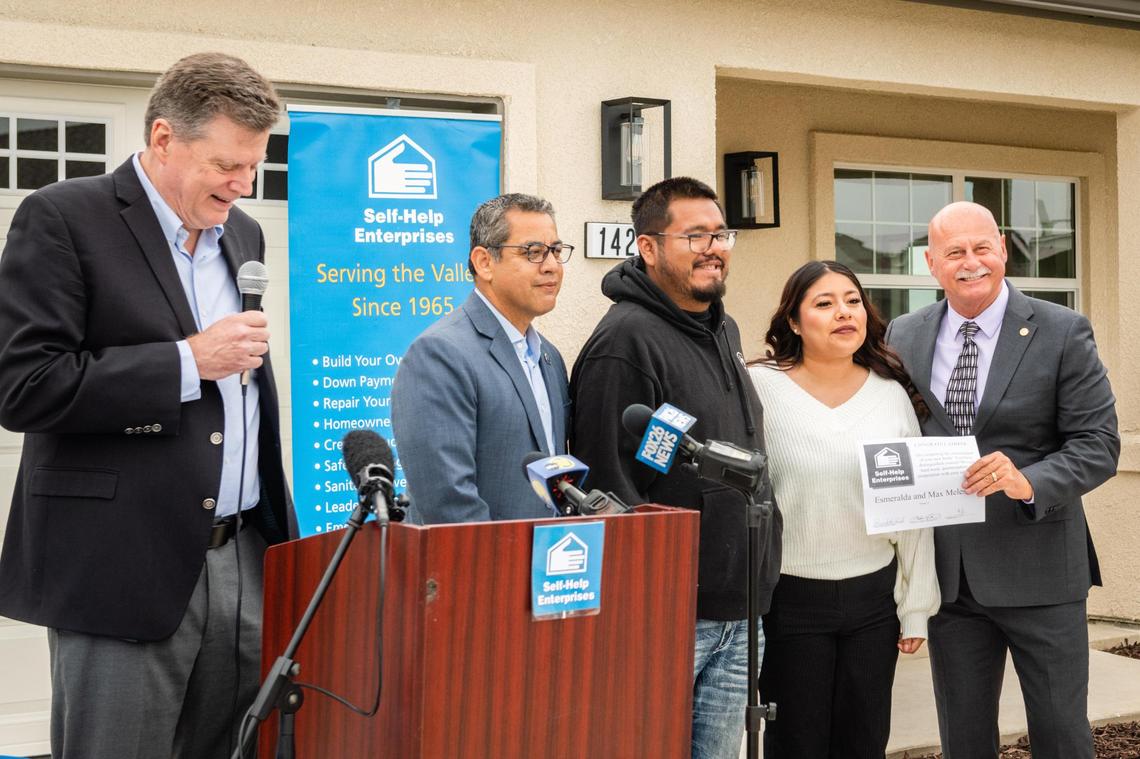 Esmeralda Melecio Lopez said her family’s journey to homeownership went beyond the construction of a house, it was the opportunity to build a better future.&nbsp; Pictured on April 25, 2025.